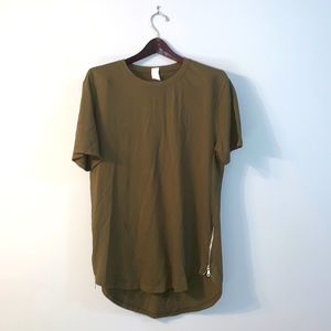 Faction t-shirt with zips on both sides